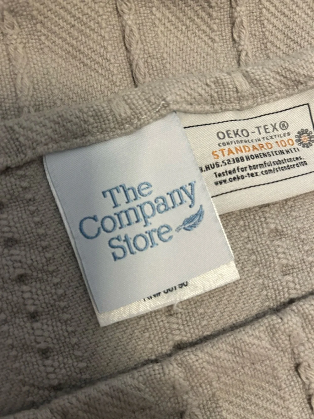 The Company Store Luxury Gray Egyptian Cotton blanket, King Size, EUC
